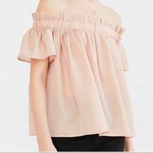 UO Lucca Couture Off Shoulder Voile Top
